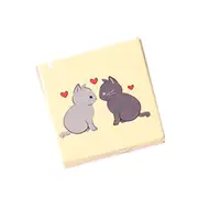 45 Pieces/box Cat Friends Adhesive Stickers Decorative Album Diary Stick Label Paper Decor Stationery Stickers