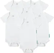 [PurComfy] Short Sleeve Baby Bodysuits, Premium Soft Rayon of Bamboo Bodysuit Summer Unisex Boys Girls 0-3-6-9-18-24 months…