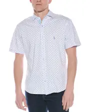 TailorByrd Geo Floral Getaway Knit Shirt