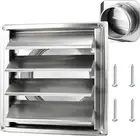 6'' Stainless Steel Dryer Vent Cover, Outdoor Dryer Vent Cover with Metal Mesh S