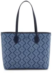 Kate Spade New York Bleecker Logo-jacquard Denim Tote ONE SIZE