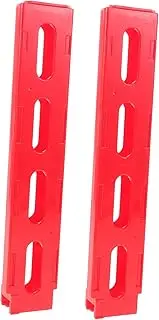 ERINGOGO 2pcs Dominoes Storage Card Holder Domino Board Game Tray Mesa De Domino Party Favors Domino Train Toy Domino Train Model Trains for Mahjong DIY Domino Table Red Plastic