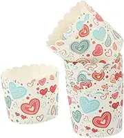 Zerodeko 100Pcs Party Cupcake Liners High Temperature Resistant Baking Cups for Cupcakes Muffins and Treats Decorative Compact Design for Easy Demoulding and Disposal