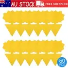 50PCS Pack Sticky Fruit Fly Gnat Bug Trap Killer Non-Toxic Traps Protect Plant