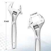 MINIMOTO Adjustable Spanner 8-inch Heavy Duty Spanner with Inch/Metric Scale