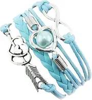 Pearl Necklace Set Antique Heart Leather S Charm Friendship Bracelet Pearl Love Bracelets Funky Necklace