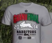 South Sydney Rabbitohs 2014 ISC Kids Grey Grand Final T Shirt! Collectible!