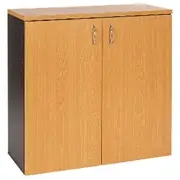 Velocity Cupboard 900mm Golden Beech and Ironstone Grey