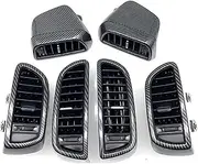 Compatible for Porsche Cayenne 2011-2017 7P5819703 7P5819704 Carbon Front Air Conditioning A/C Air Vent Outlet Grille Assembly Accessories(Set)