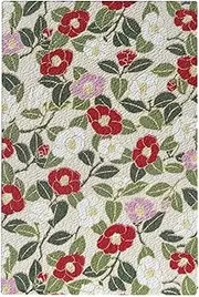 Ken Onishi AWA-2004 Abeille Goshuin Book, Small Camellia, White Tea, Kyoto Crepe