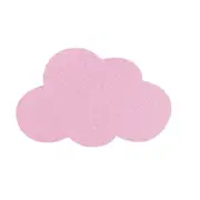 4PC Nordic Style Cartoon Cloud Kids Room Wooden Sticker Home Decor(Pink)