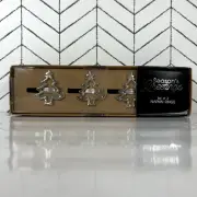 Set of 4 Napkin Rings Christmas Tree New In Box