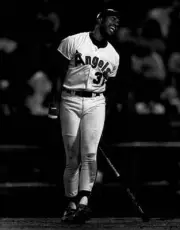 Dave Winfield California Angels reacts 1990s Old Photo