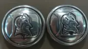 Lot of 2 Duke University Blue Devils Conchos with Screws