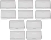 Tyenaza 10pcs Game Card Cartridge Case, Clear Protective Game Cartridge Case Transparent Anti Dust Cover Cartridge Game Case Storage Box for Game Boy Advance GBA