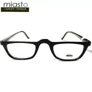 (2 PAIRS) MIASTO HALF FRAME 1/2 READING GLASSES~BLACK+1.25~LIGHTWEIGHT W/ SPRING