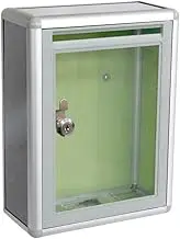 Mailbox with Lock Suggestion Box Aluminium Alloy Blank Donation Box, Feedback Box Comment Box Lockable Box Wall Mountable Mailbox Locking Mailboxes