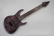 EART Electric 7 Strings Guitar Black walnut Canadian Maple neck China taiwan tuner guitar,black hardware,rosewood fretboard (TSZ1) (purplr)