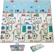Foldable XPE Baby Play Mat | King Size 197X178X1Cm | Non Allergenic & Non Tox...