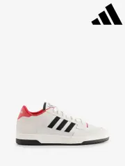 adidas Grey Rapid Court Low Trainers (E44551) | $115