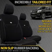Nissan Navara NP300 Series 3 & 4 Neoprene 2x Front Seat Covers (Available)