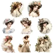 Victorian Ladies Embellishments Junk Journal Scrapbook PICK ONE
