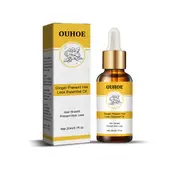 OUHOE Ginger Prevent Hair Loss Essential Oil, Strong And Solid Hair Dense Hair Repair And Moisturizing Hair Root Massage Essential Oil