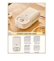 Electric Sandwich Maker Waffle Machine Toaster Baker Multifunctional Breakfast M