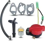 Carburetor Gasket Choke Rod for Fits for Hon/da GX160 GX200 5.5HP 6.5HP GX 160 200 Fuel Filter Line Stop Switch Lawn Mower Replace Part