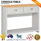 Hallway Console Table Furniture Entry Side Display Stand Storage Shelf 2 Drawers