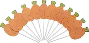 GETAJGHSD Carrot Cake Toothpicks Spring Cupcake Toppers Easter Party Decorations Dessert Picks Set