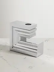 [Christofle] Christofle - + Mathias Kiss Perspectives Large Aluminium Candle Holder - Silver - One size One size Silver