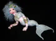 Cloth Art Doll CD Pattern “Crystal Mermid” By Caroline Erbslsnd