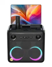 [Ikarao] Break X2 Portable 600W Karaoke Speakers with 10inch TouchScreen Display