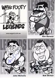 WEG - Legends 'Barassi / Nicholls / Skilton Signature' AFL/VFL Cards (Set of 3)