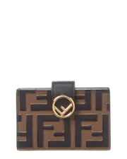 FENDI FF Leather Card Case