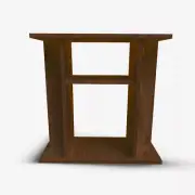 Riola Line Aquarium under Cabinet Nut 60x30x60 Terrarium Wardrobe Open Solid