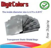 Anti Static Shielding Bag Open end 4.75x 6.875" 2.8 Mil, Heat Sealable, Clear
