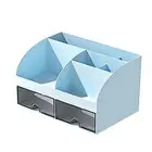 Desk Organiser-Office Organiser with 6 Compartments and 2 Small Drawers,2075