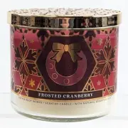 New Bath & Body Works 3-Wick Frosted Cranberry Candle 14.5oz