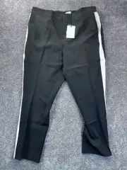 StyleList By Micaela Womens Black Pants With White Side Stripe Size 16P