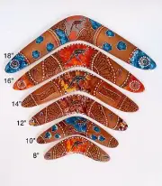 Aboriginal Art Boomerang Hand Painted Hand made Australian Souvenirs
