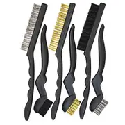PKTool RG1319 - Wire Brush Set 6 Piece Mixed Steel