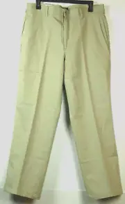 NEW NWT Dockers Tan Khaki Flat Front Classic Fit Stain Repellent Pants 34 x 29
