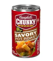 Campbell’s Chunky Soup Savory Pot Roast Soup 18.8 Oz Can