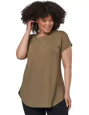 [Indigo Tonic] Lauren Longline Tee in Khaki