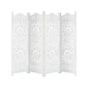 Koch 4 Panel Room Divider Screen Privacy Shoji Timber Wood Stand - White
