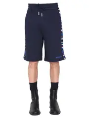 [Missoni] Missoni-Embroidered Logo And Jacquard Insert Bermuda-Uomo L