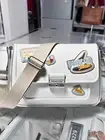 Michael Kors Bradshaw Women Medium Pocket Crossbody Messenger Bag Optic White