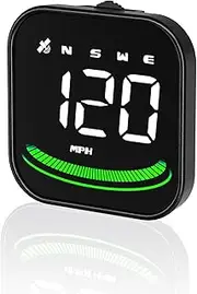 wiiyii Car Universal Hud Head Up Display G4，Digital GPS Smart Speedometer with Overspeed Alarm ，Compatible with All Cars